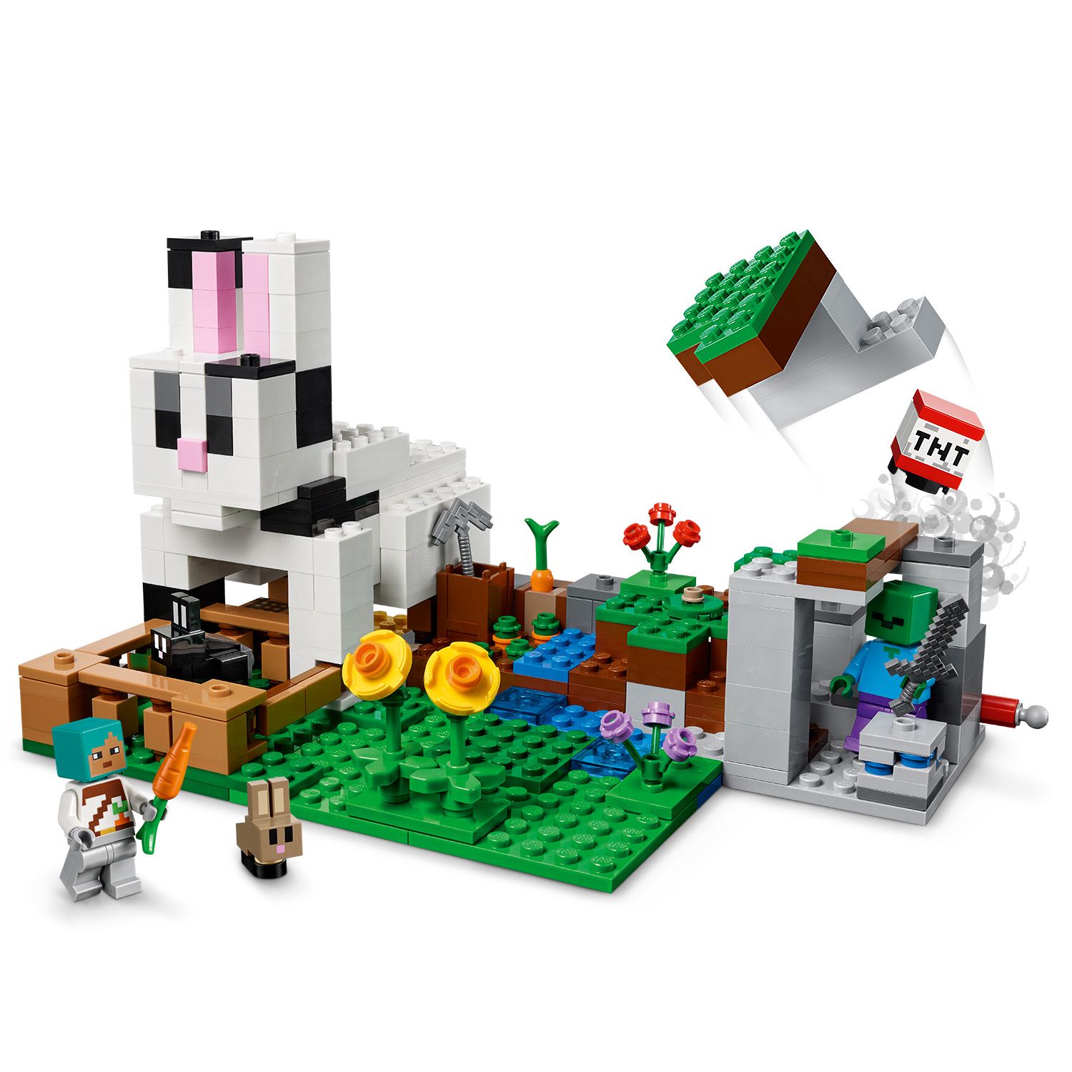 Zabawa z królikami w stylu Minecrafta®