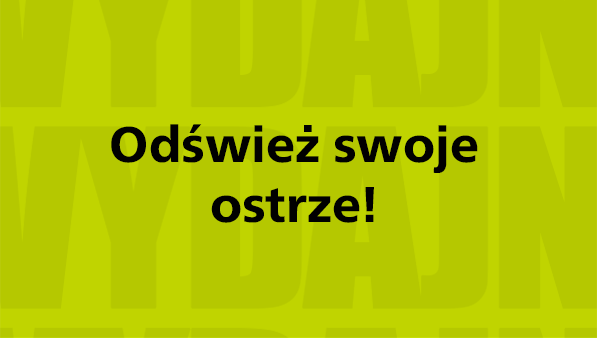 Infografika wskazująca na długą trwałość ostrza